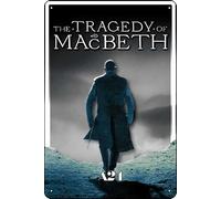 YRENBIYYONZ The Tragedy of Macbeth (2021) Movie Plaque Poster Metal Tin Sign 8" x 12" Vintage Retro Wall Decor