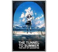 YRENBIYYONZ The Tunnel to Summer, the Exit of Goodbyes (2022) Movie Plaque Poster Metal Tin Sign 8"" x 12"" Vintage Retro Wall Decor
