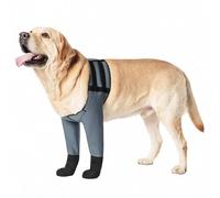 yrenoer Dog Socks & Boots - Waterproof Anti-Licking Paw Protectors with Non-Slip Bottom, Post-Surgery Recovery Sleeves for Wound Protection (Grey, 3XL)