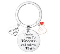 Yrerndre Best Uncle Ever Keyring Funny Uncle Gift from Nephew Niece To My Uncle Gifts for Father’s Day Gifts for Uncle Keyring for Uncle Christmas Thanksgiving Birthday Gifts Favorite Uncle Present