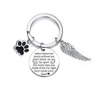Yrerndre Dog Memorial Gifts for Pet Memorial Keyring Gifts for Loss of Dog Sympathy Gift for Pet Passing Away Present In Memory of Dogs Gifts Remembrance Present Bereavement Jewelry