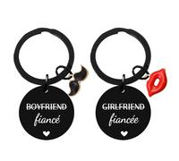 Yrerndre Engagement Gifts for Couple Matching Keyring for His and Hers Wedding Gifts for Newlywed Engaged Couples Gift for Newly Wed Present Valentines Day Gift for Fiance Fiancee Presents