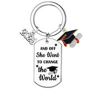 Yrerndre Graduation Keyring Class of 2025 Graduation Decorations Daughter Sister Graduations Gifts for Her College Student Senior Gifts 2025 Granduations Jewelry for Women Inspirational Gift
