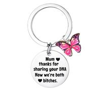 Yrerndre Mothers Day Gifts Funny Mum Keyring for Mum Gifts from Daughter Son Thank You Gifts for Mum Mummy Mama Mother Thanksgiving Christmas Birthday Present Butterfly Jewelry
