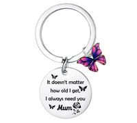 Yrerndre Mum Keyring for Mothers Day Gifts for Gift for Mother Gifts from Daughter Son To Mum Jewelry I Love You Gifts for Mummy Mama Mother Birthday Thank You Present