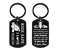 Yrerndre Ride Safe Keyring Motorcycle Keyring for Men Motorcycles Gifts for Motor Cycle Riders Gifts for Motorcycles Lovers Gift Cool Motorcycle Accessories for Men Christmas Birthday Present