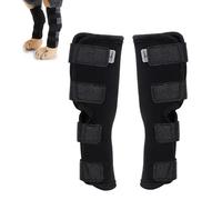 YREYBN 2-Piece Set Dog Leg Brace, Dog Leg Support for Knee Protection, Anti-Lick Stability Pet Knee Guard, Dog Leg Protectors for Back Leg Support (Black, M)