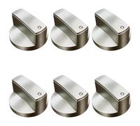 YREYBN 6 Pcs Gas Stove Knob, Cookers Knobs Replacement, Universal Cookers Knobs, for Hobs,Cooker & Ovens, Compatible with Most Gas Stoves