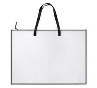 YREYBN A1 Art Folder, Portfolio Case for Artwork Storage and Transportation, Art Folder Carry Case with Secure Fastening, White Storage Bag for Artists and Students, 23 * 35 inch