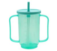 YREYBN Adult Plastic Straw Cup, Adult Sippy Cups for The Elderly Non Spill, Spill-Proof Sippy Cups with Straw and Lid, for The Elderly, Disabled, Hospital and Convalescent Care