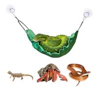 YREYBN Bearded Dragon Hammock, Reptile Hammock Accessories for Gecko Tanks, Comfortable Resting Spot for Lizards and Axolotls, Durable Mesh Design in Forest Green Colour