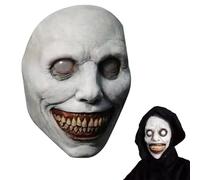 YREYBN Scary Mask, Halloween Mask for Adults, Horror Mask for Cosplay and Themed Parties, Latex Exorcist Masks, Smiling Demon Scary Clown