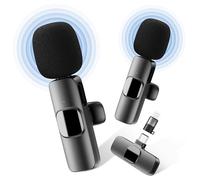 YRF Wireless Lavalier Microphone for iPhone - iPad, Android Phone, Mini Lapel Mic with Noise Reduction and Crystal Sound for Video Recording, Vlogging, TikTok, YouTube