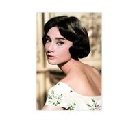YRGJLK Exclusive Art Charismatic Actress Audrey Hepburn Vintage Portrait Poster 2 Canvas Poster Wall Art Decor Print Picture Paintings for Living Room Bedroom Decoration 20x30inch(50x75cm)