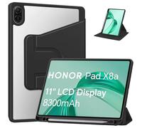 YRH for Honor Pad X8a / X8b Case 11‘’ 2024/2026, 360 Degree Rotating Stand Protective Cover Case for Honor X8a / X8b Tablet 11 inch, Black