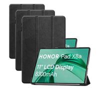 YRH for Honor Pad X8a / X8b Case 11'' 2024 2026, Slim Light Hard Shell Protective Cover for Honor X8a / X8b Tablet Case, Black (Pack of 3)