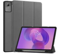 YRH for Lenovo Idea Tab Plus 12.1 inch Case 2025 with Pen Holder, Back Soft TPU Protective Tablet Cover with Auto Sleep/Wake (Gray)