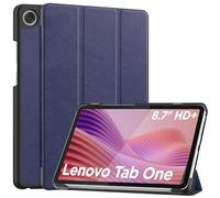 YRH for Lenovo Tab One 8.7 inch Case 2025, Slim Light Stand PU Lether Tablet Cover with Auto Sleep Wake (Dark Blue)