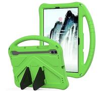 YRH for Samsung Galaxy Tab S10 Lite/Tab S10 FE/Tab S9 FE (10.9-in.), Kids EVA Foam Child Tablet Case, Portable Hand Grip & Multi-Angle Stand Cover, Green