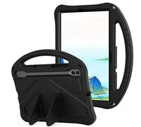 YRH for Samsung Galaxy Tab S10 Lite/Tab S10 FE/Tab S9 FE (10.9-in.), Kids EVA Foam Child Tablet Case, Portable Hand Grip & Multi-Angle Stand Cover, Black