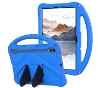 YRH for Samsung Galaxy Tab S10 Lite/Tab S10 FE/Tab S9 FE (10.9-in.), Kids EVA Foam Child Tablet Case, Portable Hand Grip & Multi-Angle Stand Cover, Blue