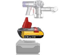 YRhplm V6 V7 V8 Battery Adapter for DeWalt 20V Lithium Battery Convert to Work for Dyson V6 V7 V8 Animal Absolute Motorhead Fluffy Vacuum