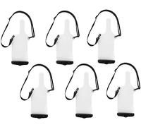 Yrhrol 6Pcs Universal Two Way Radio Waterproof Case Bag Portable Walkie Talkie Rainproof Pouch with Adjustable Strap Compatible for Motorola Kenwood Midland UV-3R UV-5R PX-888 Walkie Talkie Radio