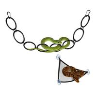 YRHSPORT Snake Climbing Rings for Ball Python,Snake Enrichment Toys Ball with Hammock,Reptiletank Cage Decor Habitat Accessories for Terrarium