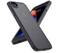 Yriklso Shockproof Case for iPhone SE 2022/2020/7/8 - Military Drop Certified, Semi-Clear Hard Back Protective Slim Case - Frosted Black