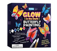Yrinfay Glow in The Dark Butterfly Painting Kit - Paint and Craft Your Own Butterflies - Arts and Crafts for Kids Age 5 6 7 8 - Gifts for Boys Girls 9 10 11 12 Years Old