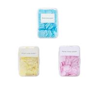 yrlfiot 3 Boxes (300 pcs) Portable Hand Washing Soap Sheets, Scented Mini Paper Soap, Disposable Soluble Soap for Travel, Camping, Indoor, Outdoor, Hiking (Mix) (Pink Rose+Yellow Lemon+Blue Milk)