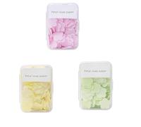 yrlfiot 3 Boxes (300 pcs) Portable Hand Washing Soap Sheets, Scented Mini Paper Soap, Disposable Soluble Soap for Travel, Camping, Indoor, Outdoor, Hiking (Mix) (Pink Rose+Yellow Lemon+Green Jasmine)
