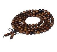 yrlfiot Mala Beads Bracelet 108 8mm Prayer Meditation Bead Bracelets for Women, Beaded Bracelets for Teen Girls, Wishing Happiness and Good Luck, 8 mm, natural wood