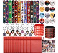 Yrmysrx Movie Themed Birthday Party Gifts Set with Keychains Wristbands Stickers Badges and Gift Bags Fillers Stuffers for 12 Guests Party Decorations Supplies School Rewards
