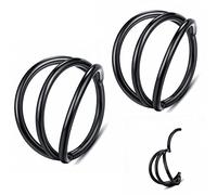 YROGCU Nose Ring Lip Septum Earring-Clicker: Double/Triple Ring Open Stacked Ring 14G/16G/18G/20G 6mm/8mm/10mm/12mm 316L Surgical Steel Sleeper Earring Helix Rook Conch Cartilage Daith Tragus Earrings