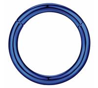 YROGCU Nose Ring Lip Septum Earring-Clicker: Double/Triple Ring Open Stacked Ring 14G/16G/18G/20G 6mm/8mm/10mm/12mm 316L Surgical Steel Sleeper Earring Helix Rook Conch Cartilage Daith Tragus Earrings