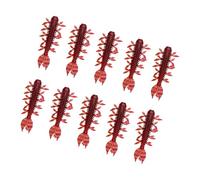 YROHGKPN 10pcs High Buoyancy Shrimp Soft Lures with Realistic Detailing and Curved Tail Artificial Baits for Freshwater Saltwater Shaking Shrimp Soft Lures