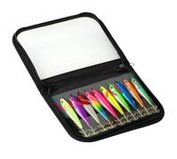 YROHGKPN 10Pcs Luminously Squid Jigs Hook Shrimp Lures Baits Hard Artificial Baits with for Fishing Octopuses Tackle Lures