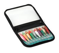 YROHGKPN 10Pcs Luminously Squid Jigs Hook Shrimp Lures Baits Hard Artificial Baits with for Fishing Octopuses Tackle Lures