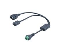 YROHGKPN 30cm 5V 24V to USB Type C Power Converter Cable with Overcurrent Protections Charging Cable Perfect for Electronics Double USB Output Device
