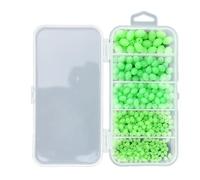 YROHGKPN 375Pcs / Set Fishing Tackles Tool Beads Floating Accessories Night Green Eggs Green Round Beads