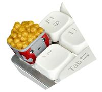 YROHGKPN 3d Printed Resin Keycaps with Realistic Fast Food Pattern for Mechanical Keyboards Lightweighted and Durability Food Shaped Keycaps Collection