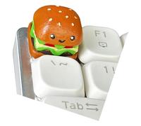 YROHGKPN 3d Printed Resin Keycaps with Realistic Fast Food Pattern for Mechanical Keyboards Lightweighted and Durability Food Shaped Keycaps Collection