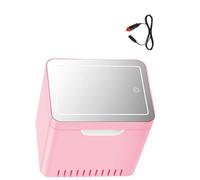 YROHGKPN 4L Cosmetic Refrigerator for Travel and Home Use Highlighting Bolted Door Ending Technology Compact Car Fridge for Cosmetics Cosmetic Refrigerator for Travel