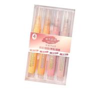 YROHGKPN 4Pcs Glittered Highlighter Pen 4MM Line Wide Chiseled Tip Marker for Drawing Scrapbooking Journal Planner Card Making Color Double Line Outline Art Pen Marker