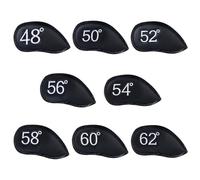 YROHGKPN 8pcs PU Leather Golfs Head Covers Rod Protective Cases Waterproofs Headcover Iron Club Enduring Club Protective Soft Enduring Portable