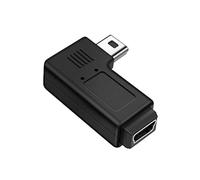 YROHGKPN 90 Degree MiniUSB Male to Female Extension Adapter for Efficient Charging and Data Sync MiniUSB Extension Adapter