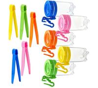 YROHGKPN Adventure 5PCS Tools with Observation Jar, Outdoor STEM Learning Activity Set Kids Outdoor Catcher with Tweezers & Magnifier