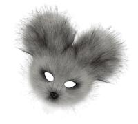 YROHGKPN Animal Halloween Party Cosplay Costumes Props Plush Half Face Masked Masquerade for Carnivals Christmas Halloween Cosplay Costume