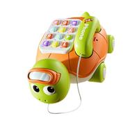 YROHGKPN Baby Musical Turtle Phone Educational Toy for Indoor Outdoor Play Develops Cognitive Skills Baby Musical Turtle Telephone Toy
